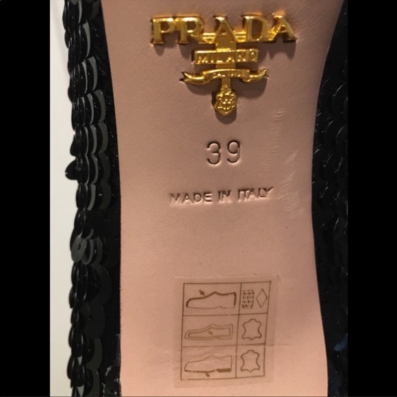 EXCELLENT PRADA sequin pumps heels EU 39 - Picture 8 of 8